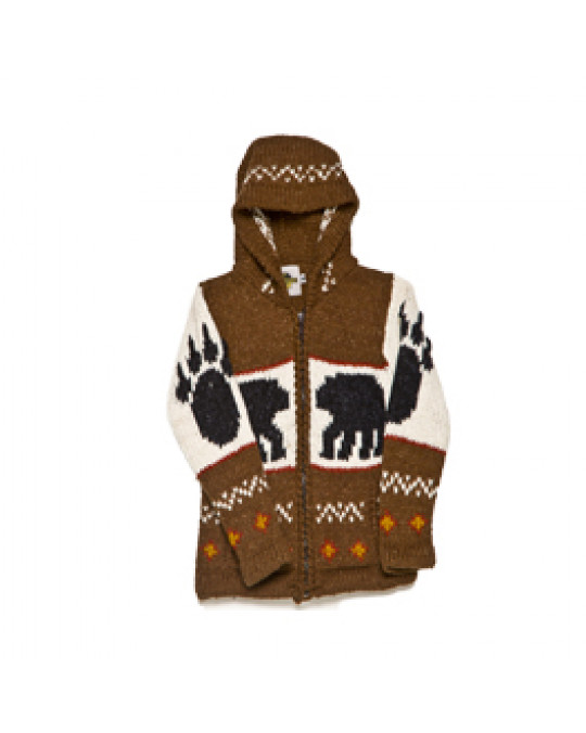 Kid's Strick Jacke "Bear-Paw"