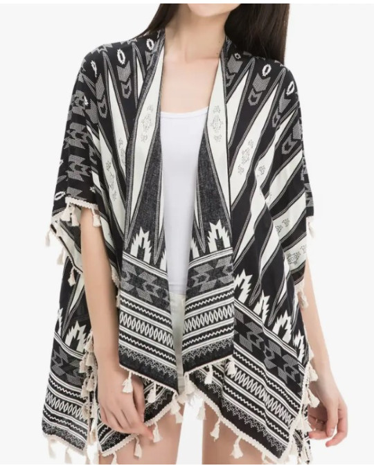 Poncho für den Sommer, Strand, Tribal Design, mega leicht