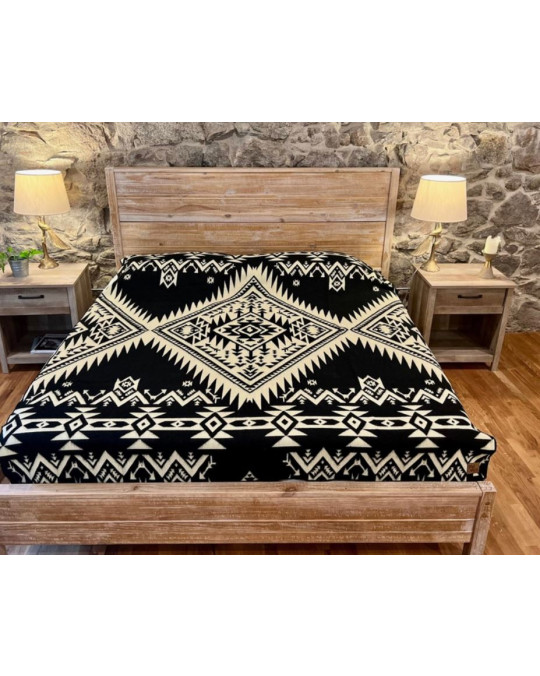 Original Ecuador leichte XL Decke, Bettüberwurf, beidseitig schön!