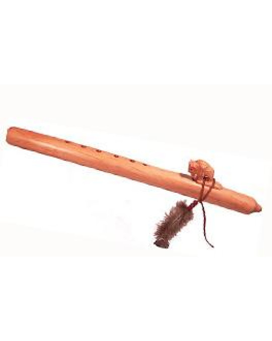 Flöte "Bison" -indianische Handarbeit, Navajo