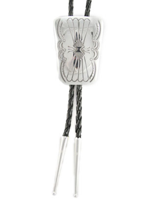 Schlichter Bolo Tie, nur Silber