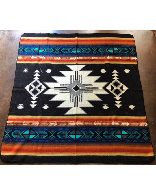 Original Ecuador leichte Decke, flauschig "Chakana"