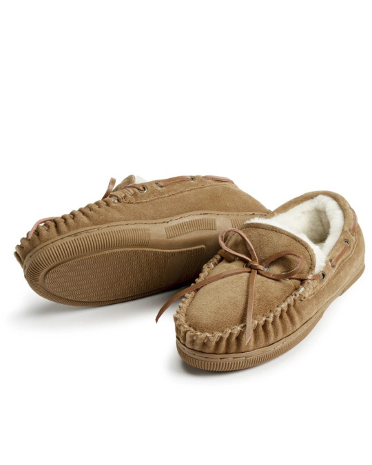 Sheepskin (Lammfell) Moccasin Hausschuh für Damen und Herren "Dakota"