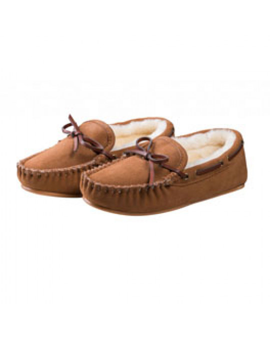 Sheepskin (Lammfell) Moccasin Hausschuh für Damen und Herren "Dakota"