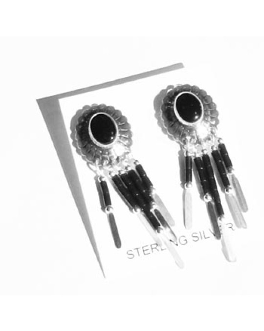 Ohrstecker "Dangles" -schwarz