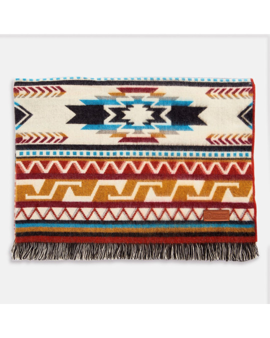 Original Ecuador leichte Decke (Throw) mit Fransen "Earth"
