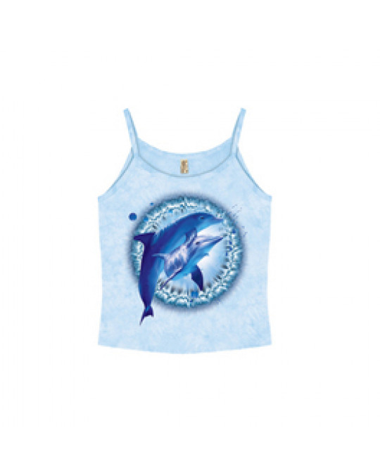 "Dolphin Batik" Spaghettiträger-Shirt Girls