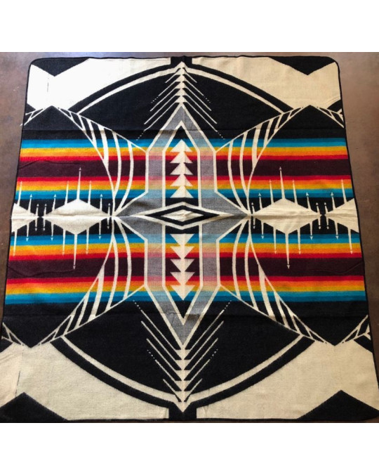 Original Ecuador, kleinere, leichte Decke, flauschig "Dreams of Rainbows"