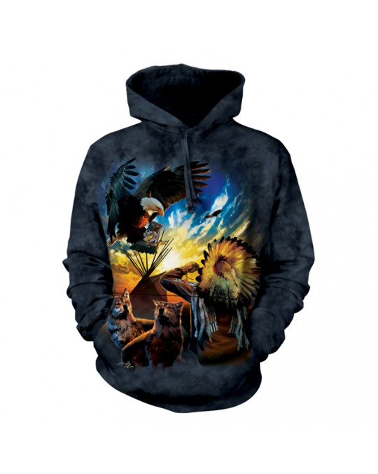 "Eagle Prayer" Hoodie (Kapuzen-Sweatshirt) von The Mountain 