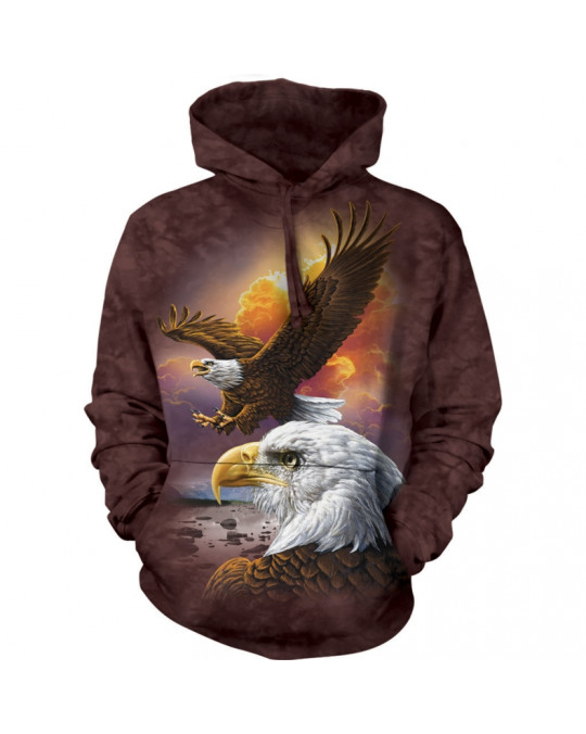 "Eagles and Clouds" Hoodie (Kapuzen-Sweatshirt) von The Mountain 