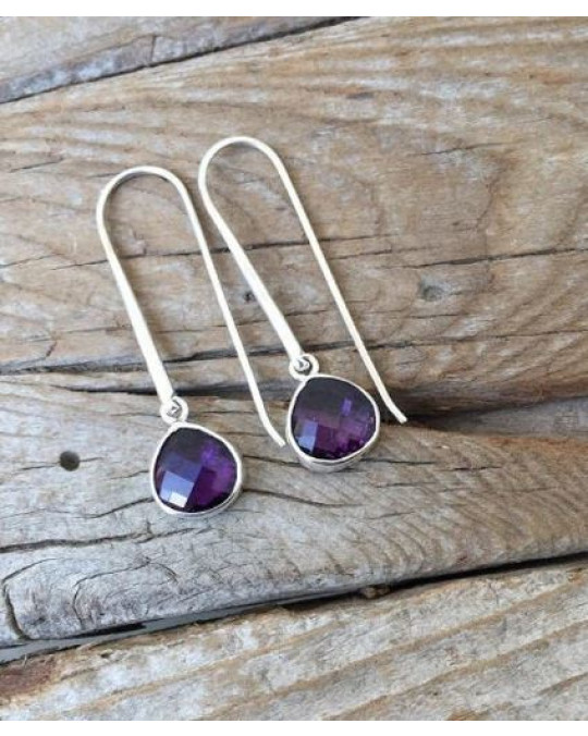 Geburtsstein Ohrringe - in -Amethyst