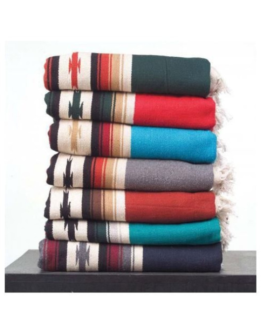 Gewobene Decke/Teppich "Diamantzentrum" im mexikanischen Stil