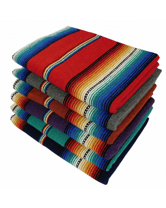 Gewobene Decke SERAPE STRIPE in vielen Farben