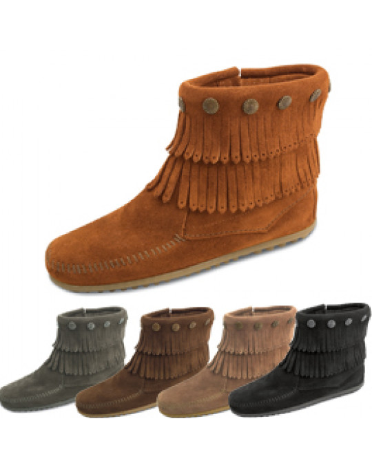 Concho-Stiefelette mit 2 Fransenreihen LETZTE EXEMPLARE