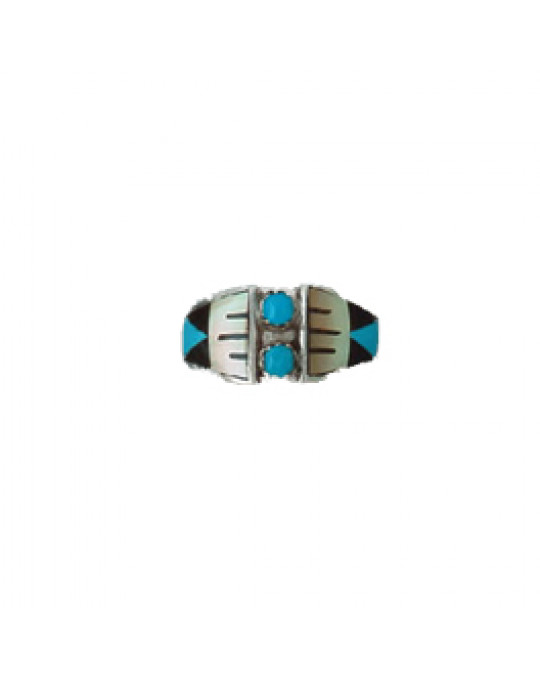 Ring Zuni Einlegearbeit Gr. 7
