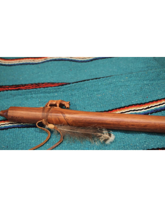 Flöte "Puma" -indianische Handarbeit, Navajo