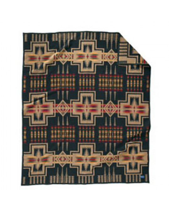 Pendleton "Harding" Decke  Oxford (schwarz)
