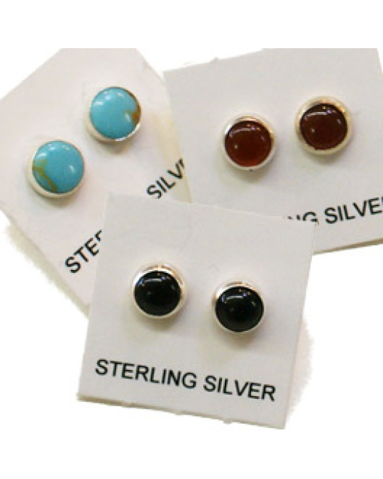Kleine Stecker  in Silber II - div. Farben und Grössen