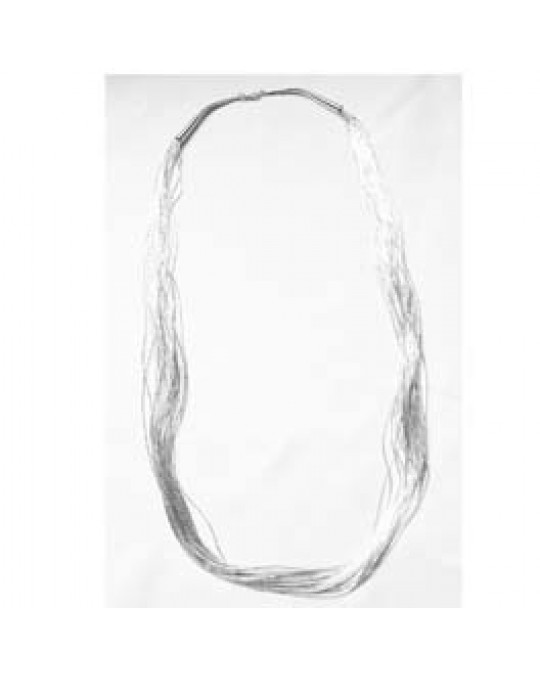 Liquid Silver Kette aus 30 Strängen