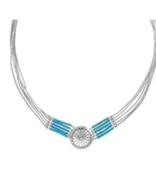 Liquid Silver Kette "Concho"