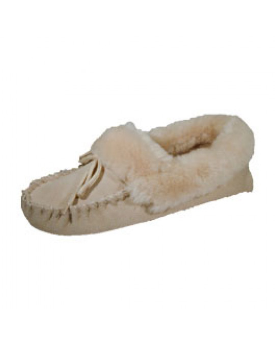 Sheepskin (Lammfell) Moccasin Hausschuh für Damen "Mally"