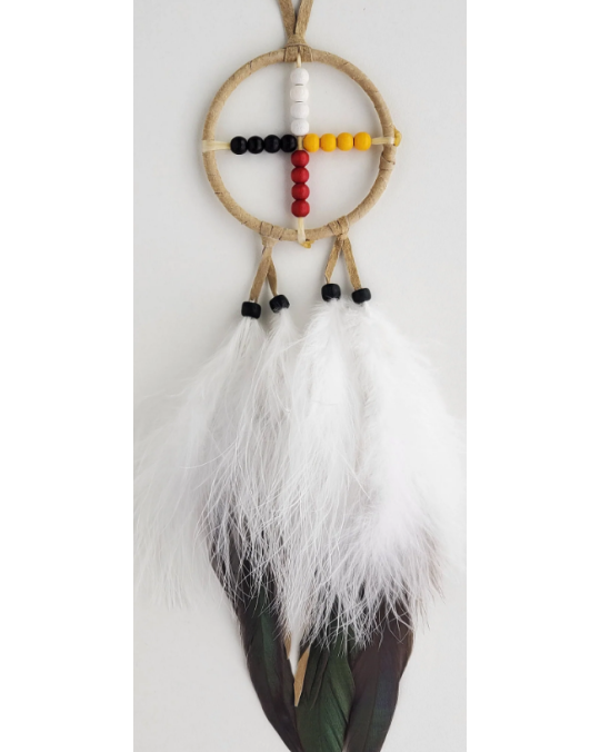 Medizinrad "4 Directions" aus Kanada, indianische Handarbeit, hellbraun