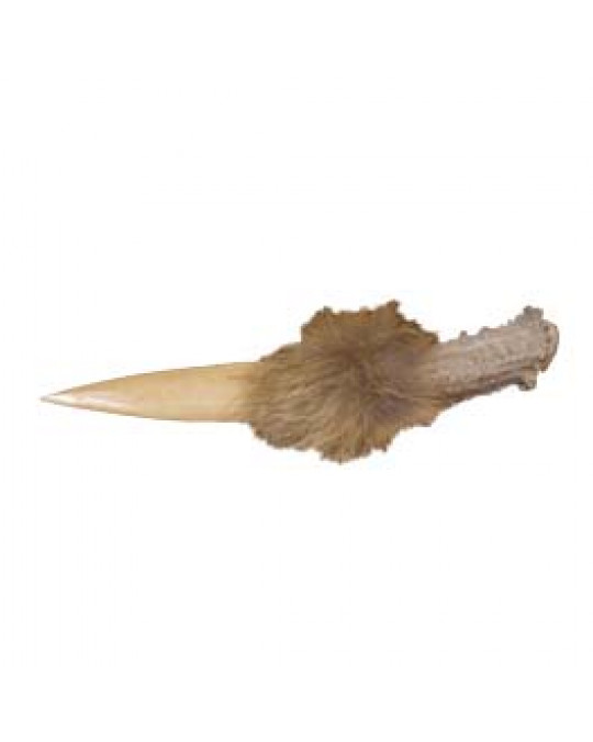 Knochenmesser der Cherokee mit Geweihgriff