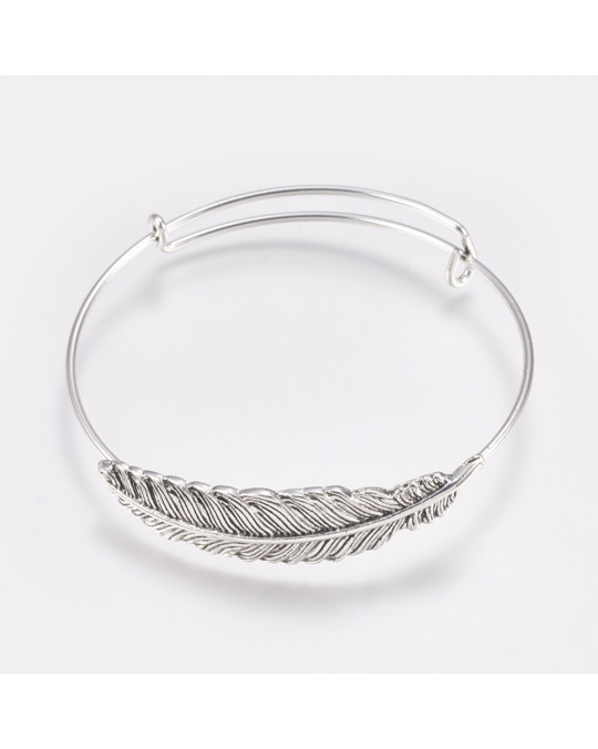 Modeschmuck "Feder" aus Metall