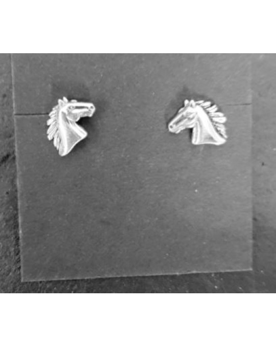 Kleine Ohrstecker "Mustangköpfe" 