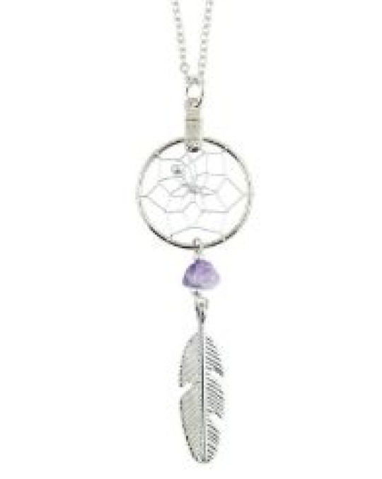 Traumfänger-Kette -  Modeschmuck aus Kanada, Amethyst