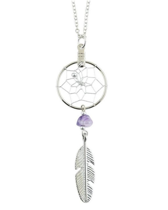 Traumfänger-Kette - Modeschmuck aus Kanada, Amethyst
