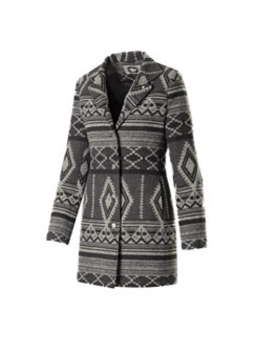 "Grey" Geometric Design- Damen Ethno Jacke