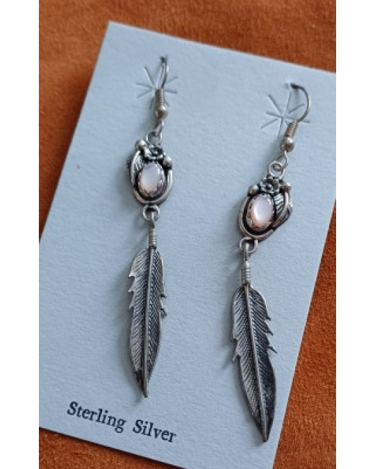 Lange, edle Perlmut Ohrhänger