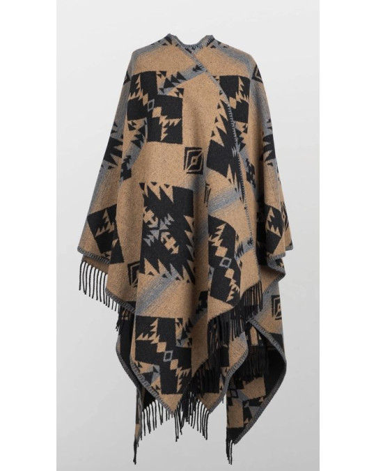 NEU Poncho "Aztec Black"