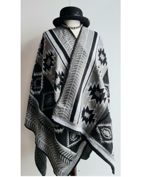 Poncho "Diamond Grey" 