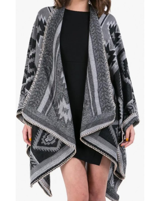 Poncho "Diamond Grey" 