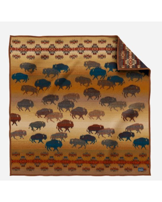 Kleine Pendleton "Prairie Rush Hour" Decke, Throw, Bison