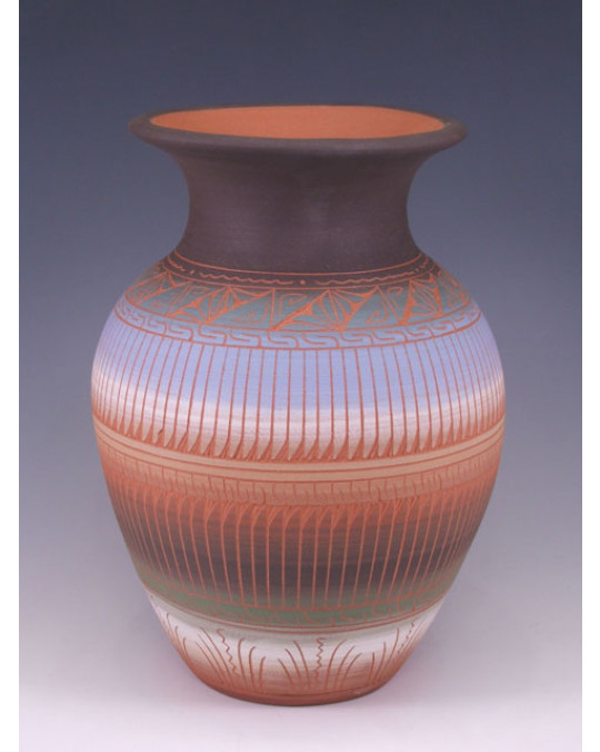 Grössere Navajo Töpferei "Etched Pottery"