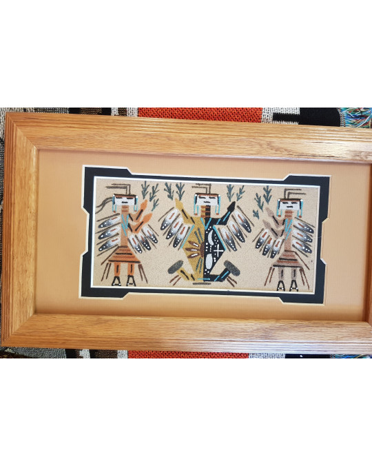 Sandbild der Navajo "Yei Dancers"