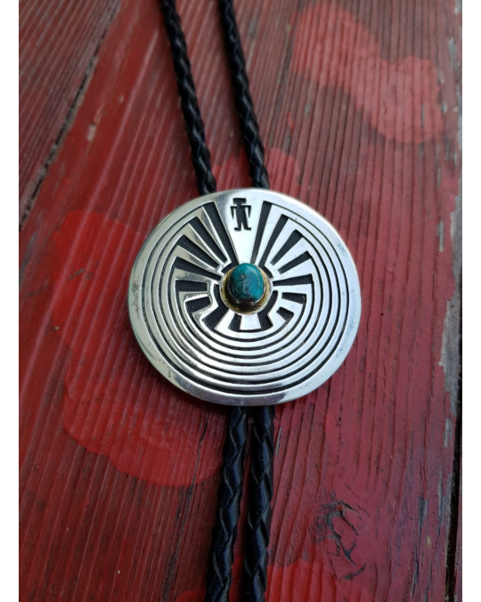 Bolo Tie Vintage Navajo mit  Türkis