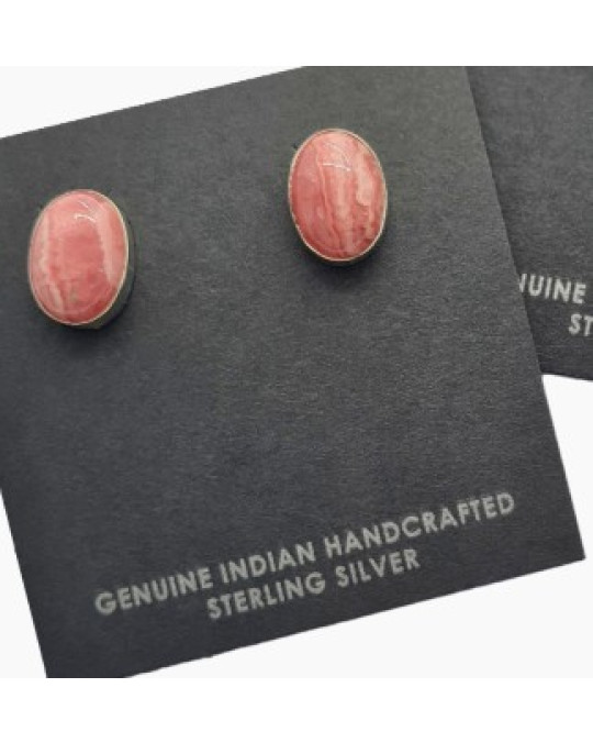 Ohrstecker Rhodocrosit