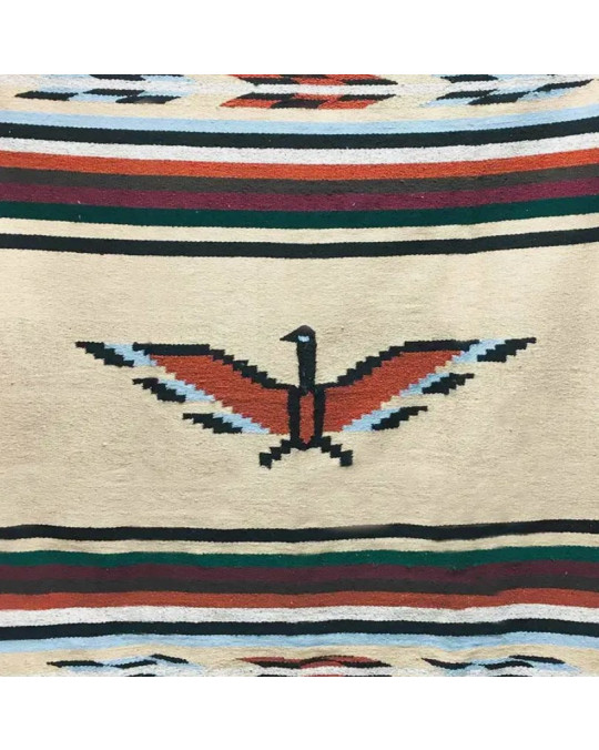 Gewobene, original mexikanische Decke/Wandteppich "Thunderbird"