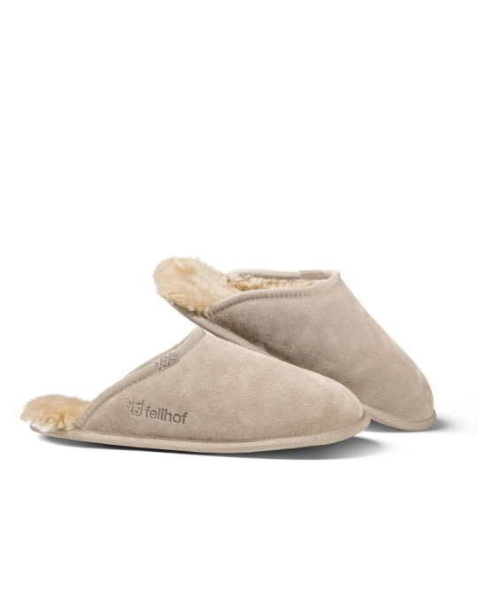 Natur-Pantoffel 100 % Lammfell 