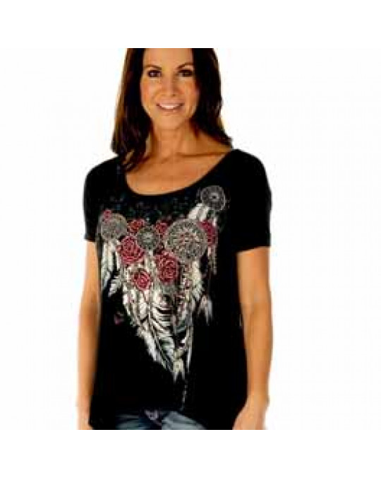 "Feathers & Conchos" Damen T-Shirt 