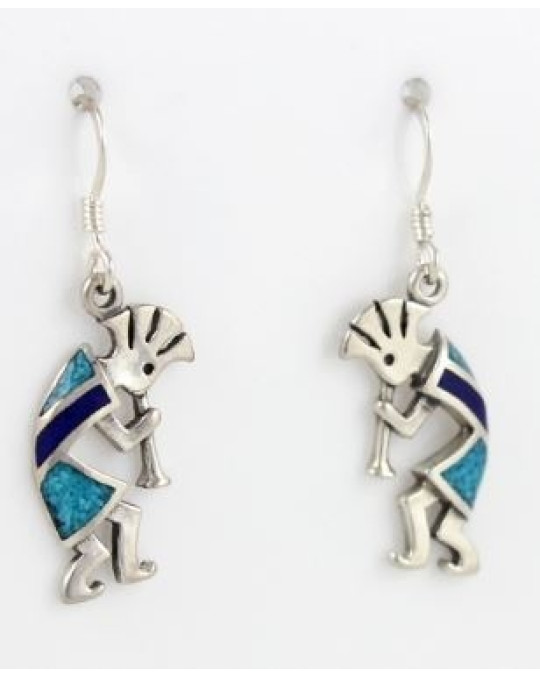 Ohrhänger Kokopelli- Flötenspieler, in 2 Sorten