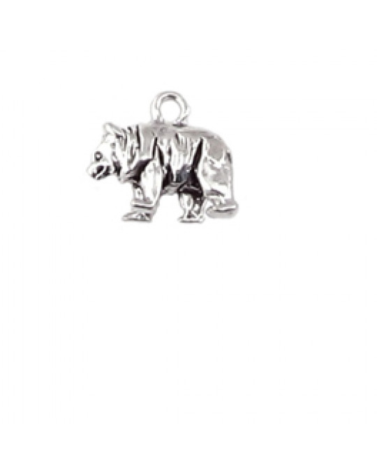 "Standing Bear" Bär aus Silber 3-D Anhänger