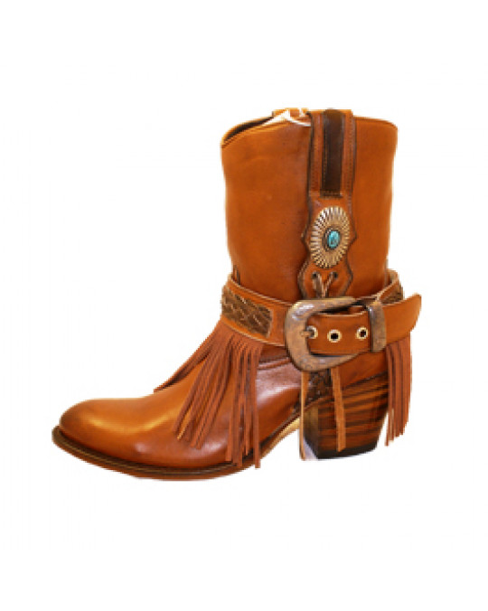 Lässige Damen Fransen-Stiefelette "Laly" Grösse 37