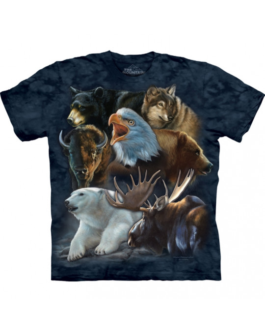 "Wild Alaskan Collage" T-Shirt von The Mountain