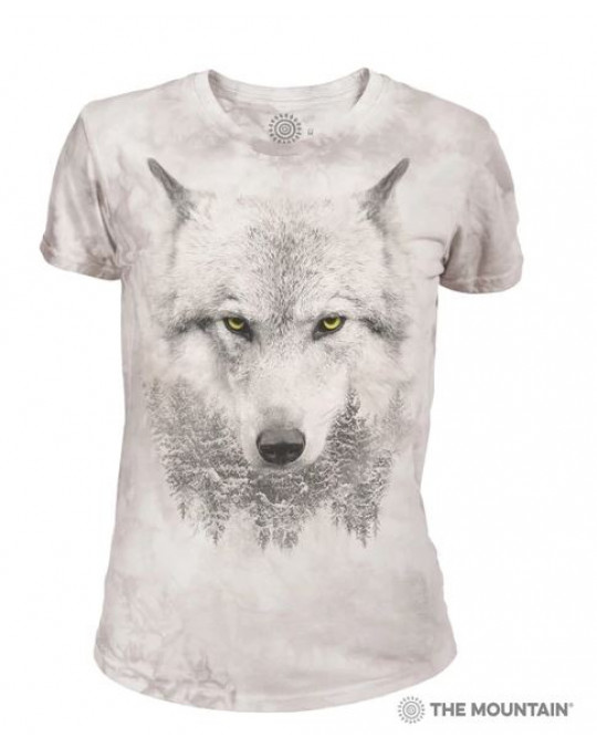 "Wolf Forest" T-Shirt Damen/Mädchen Tri-Blend in XS