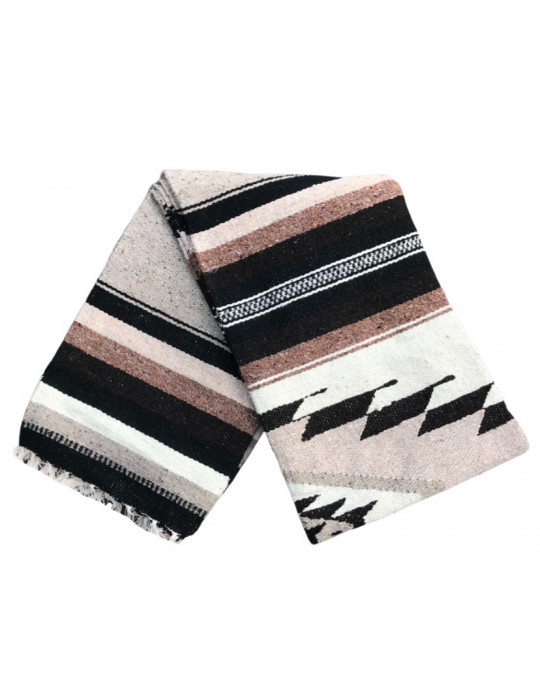 Schwere, extragrosse Decke/Teppich aus 100 % Wolle in Sandtönen